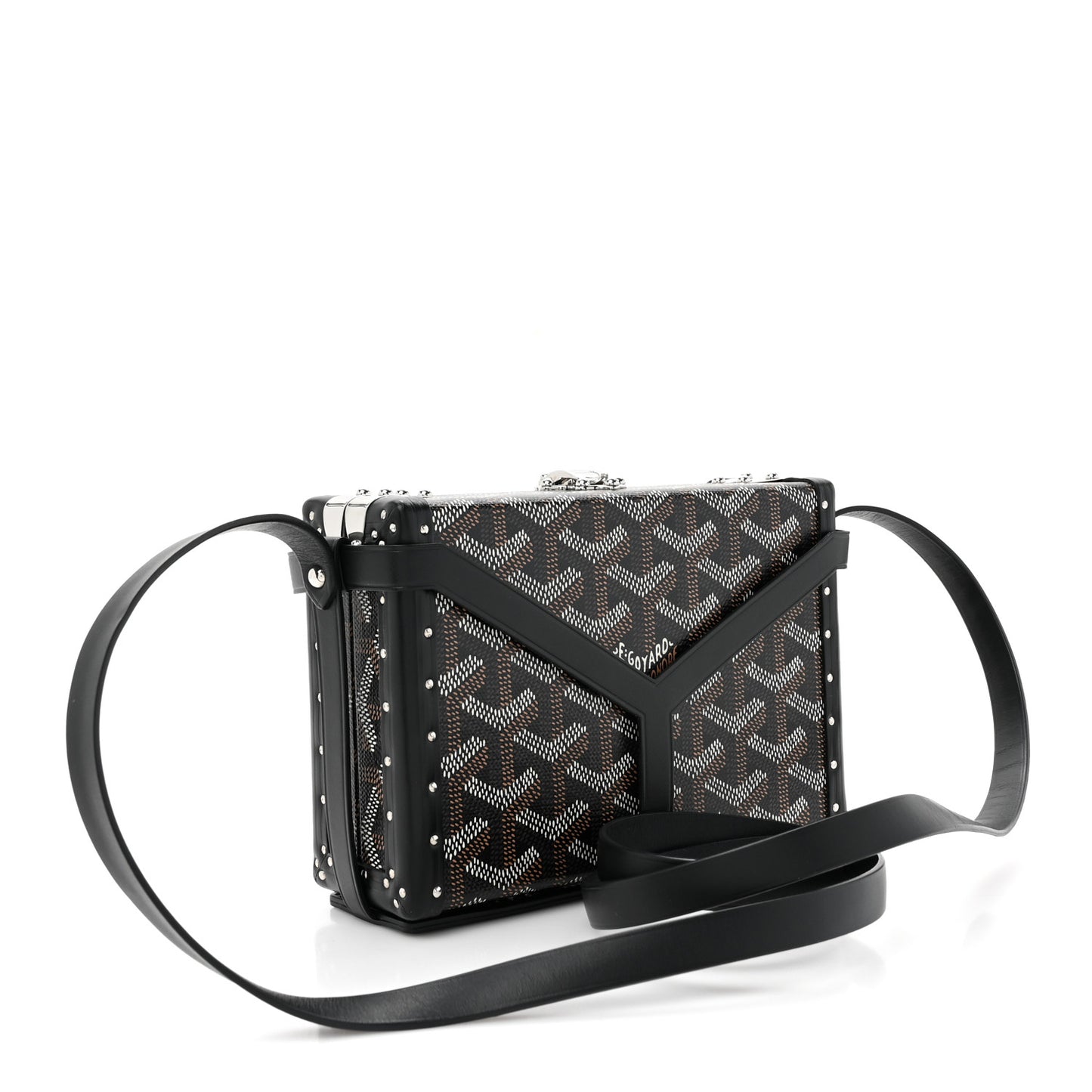 Goyardine Minaudiere Trunk Bag Black