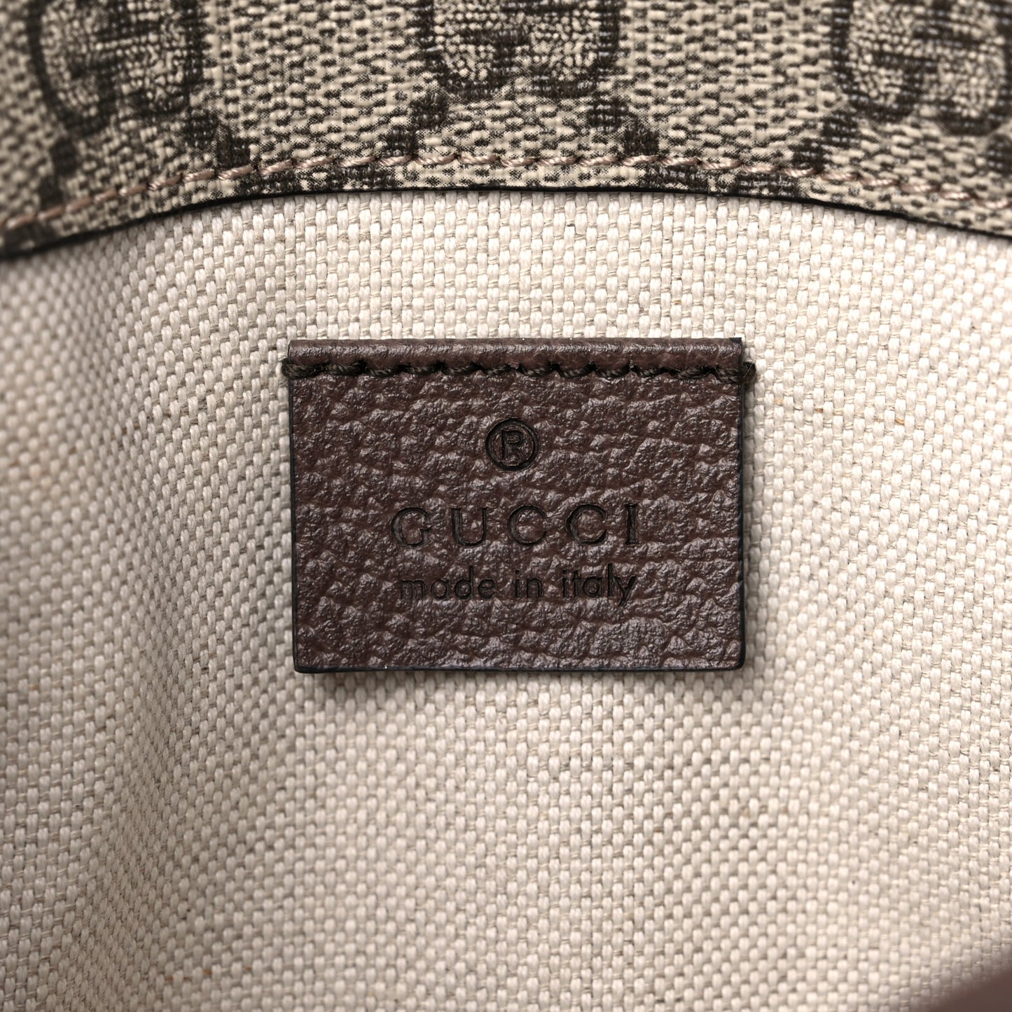 GG Supreme Monogram Neo Vintage Web Belt Bag Brown