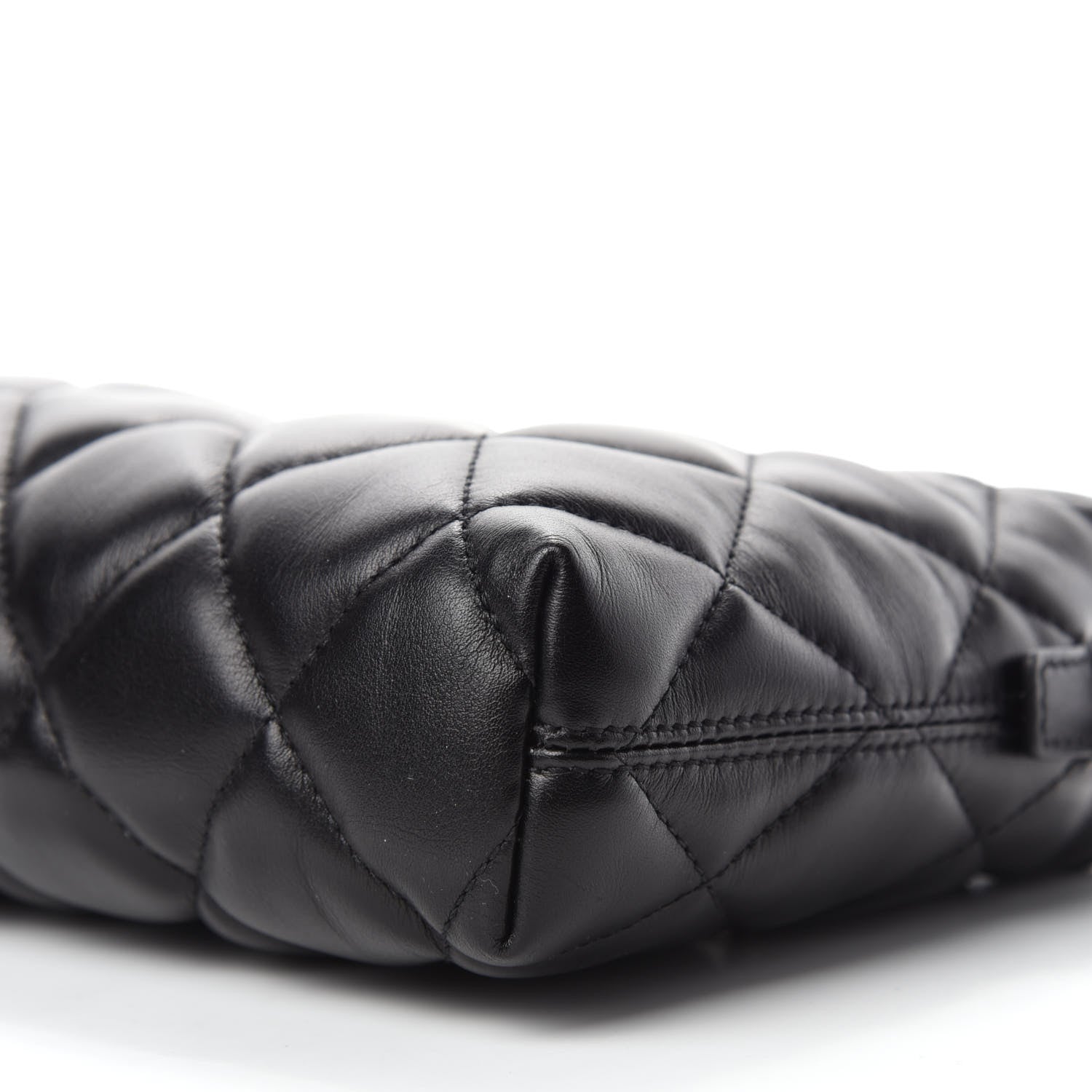 Balenciaga Nappa Calfskin Quilted Touch B Camera Shoulder Bag Black 7 of 9