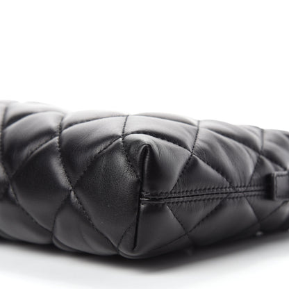 Balenciaga Nappa Calfskin Quilted Touch B Camera Shoulder Bag Black 7 of 9