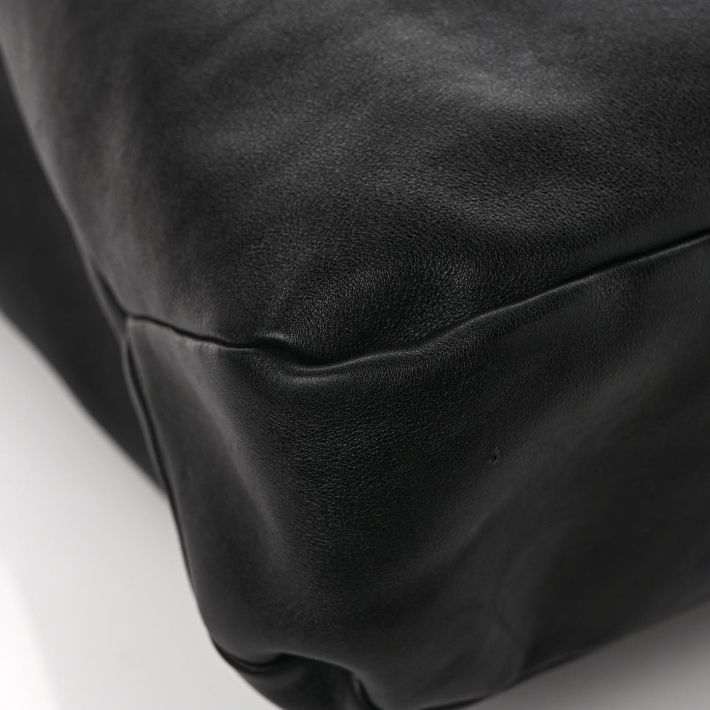 Calfskin Large Horsebit Chain Hobo Black