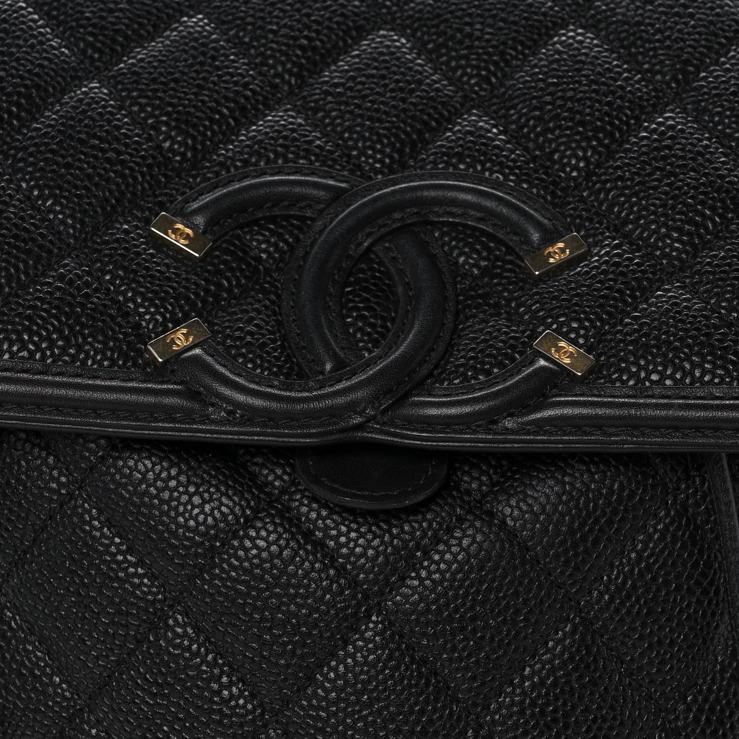 Chanel Caviar Quilted Filigree Backpack Black 8 of 18