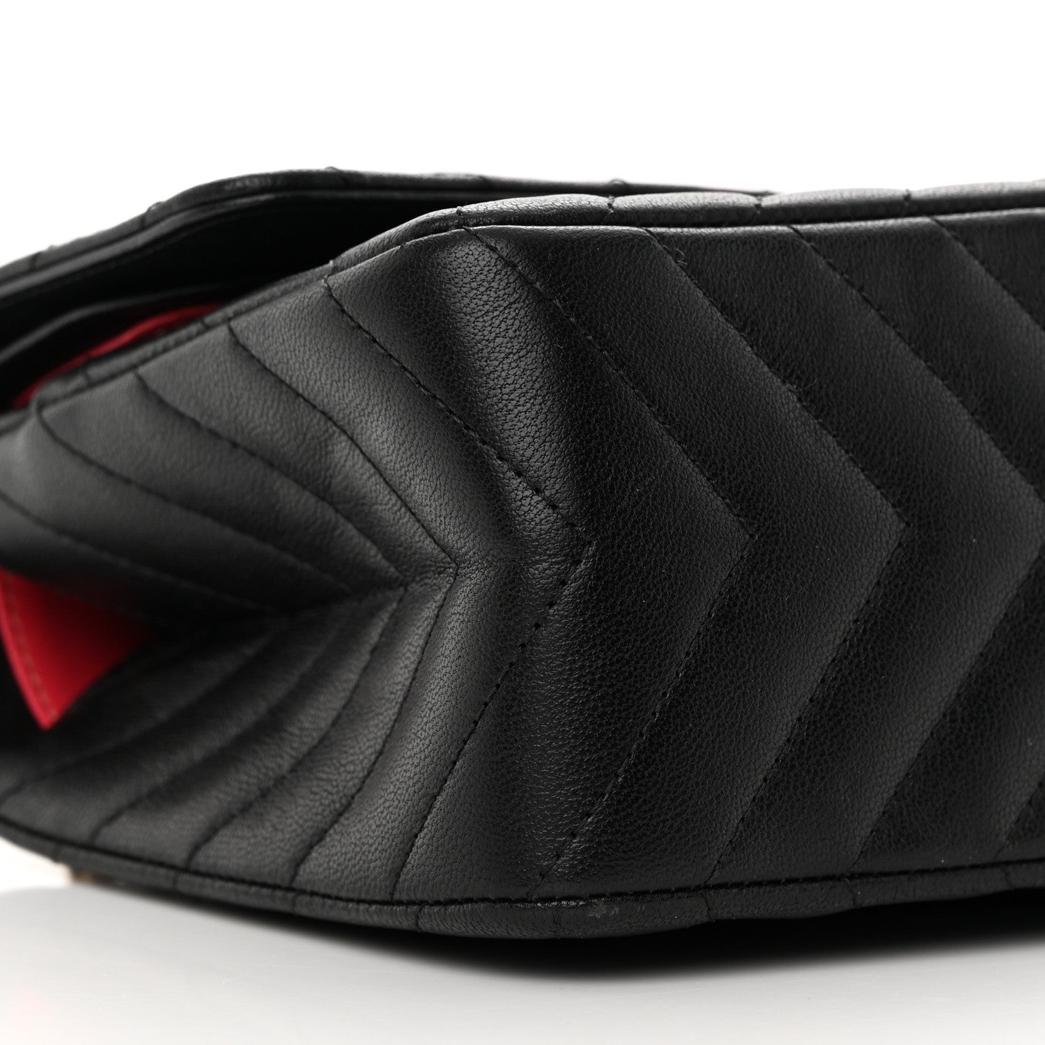 Chanel Sheepskin Chevron Quilted 2.55 Reissue 225 Flap Black 9 of 14
