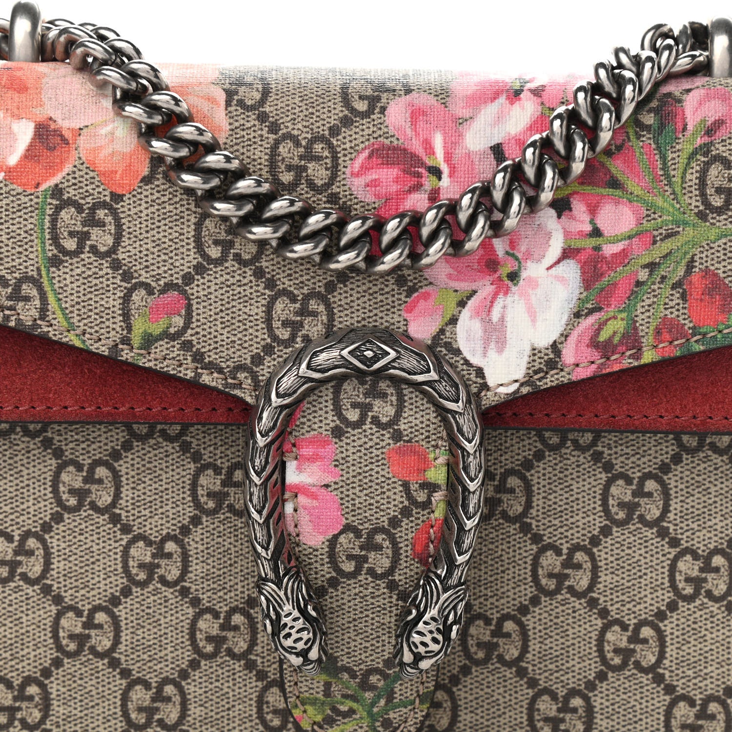 Gucci GG Supreme Monogram Blooms Mini Dionysus Shoulder Bag Beige Multicolor Dry Rose 8 of 11
