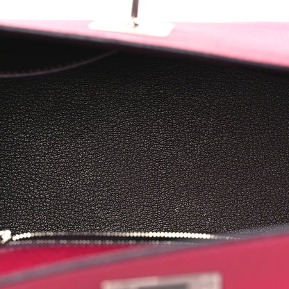 Hermes Epsom Verso Kelly Sellier 28 Framboise Prune 5 of 11