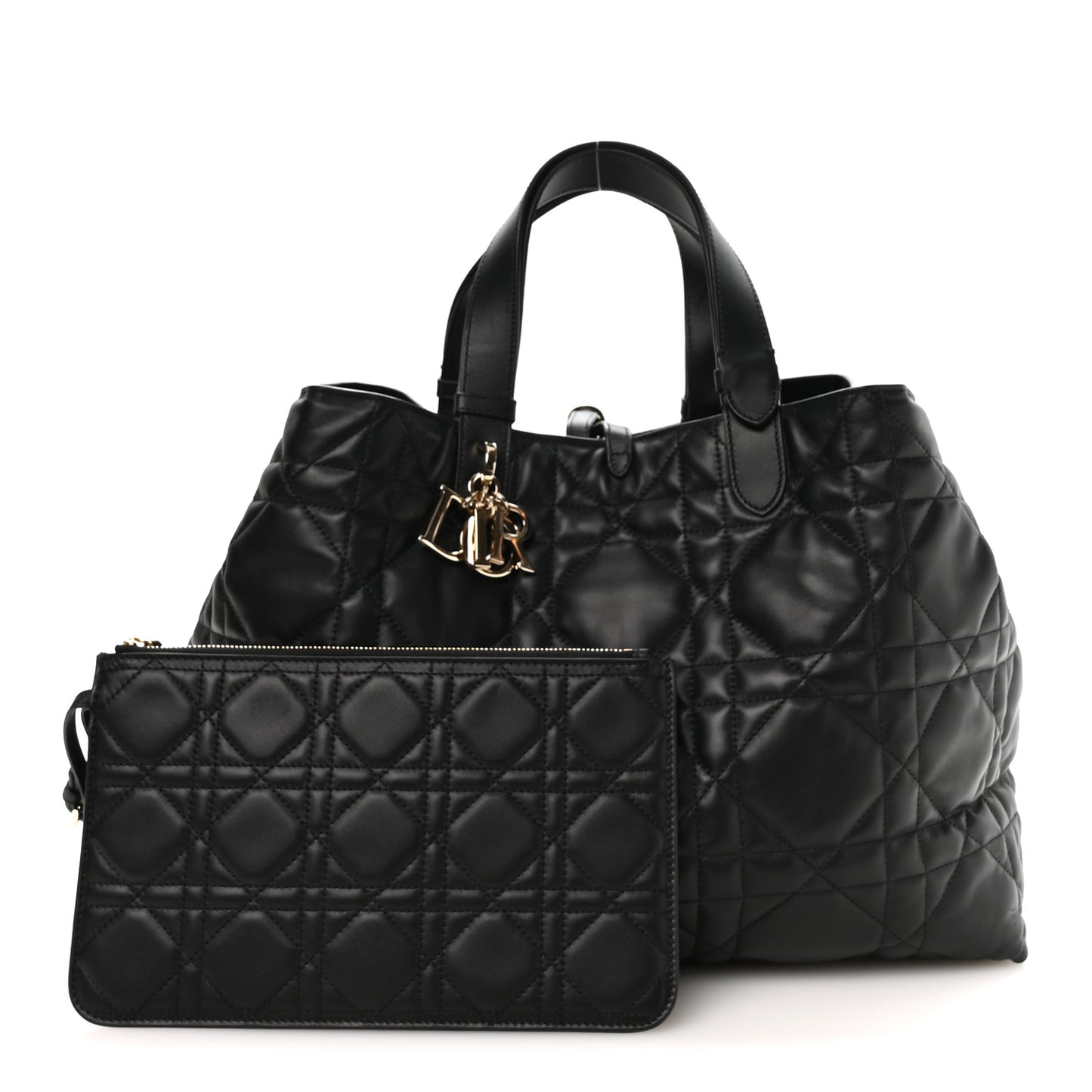 Calfskin Macrocannage Large Toujours Black
