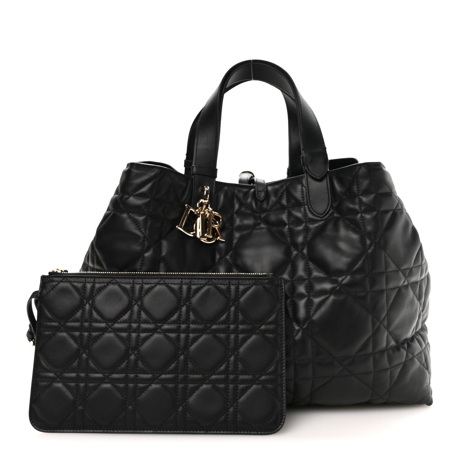 Christian Dior Calfskin Macrocannage Large Toujours Black 3 of 12