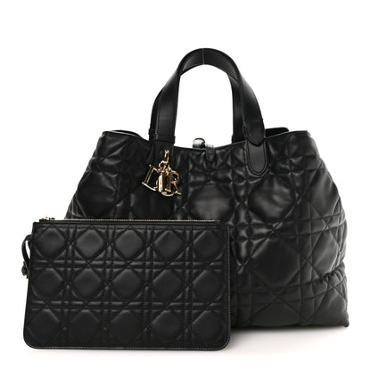 Christian Dior Calfskin Macrocannage Large Toujours Black 3 of 12
