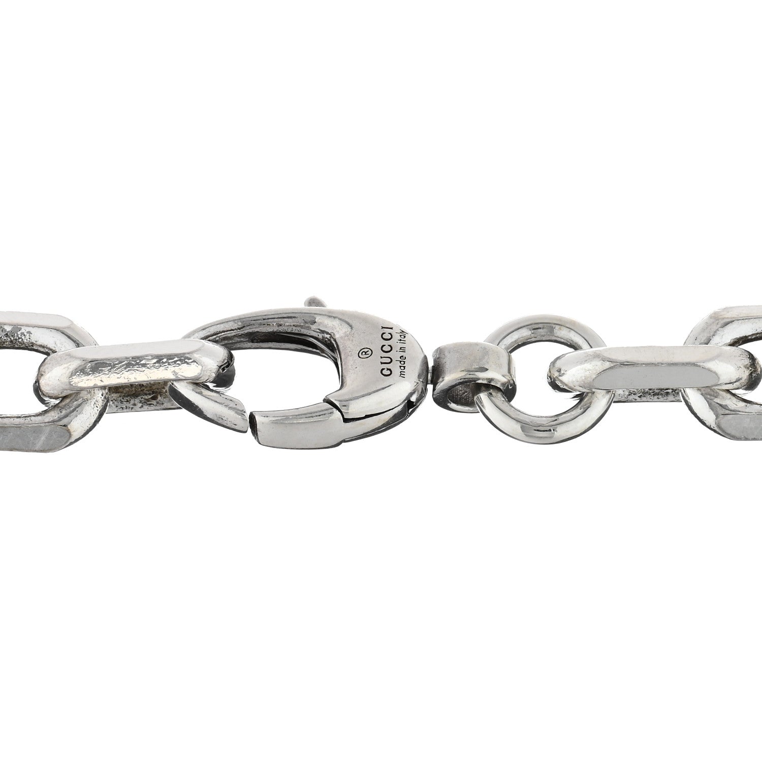 Gucci Sterling Silver Narrow Interlocking G Link Bracelet 3 of 3