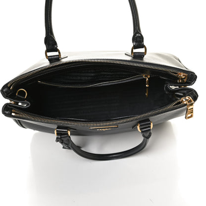 Prada Saffiano Small Galleria Double Zip Tote Black 5 of 10