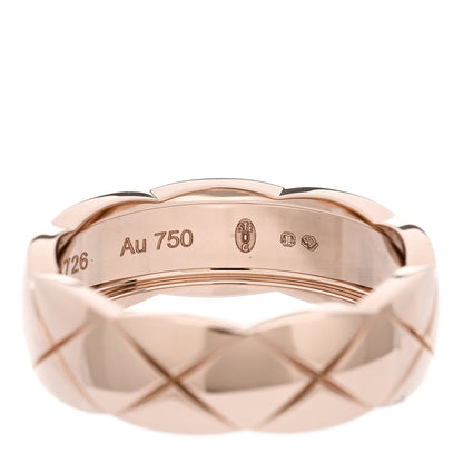 Chanel 18K Beige Gold Small Coco Crush Ring 58 8.5 6 of 7