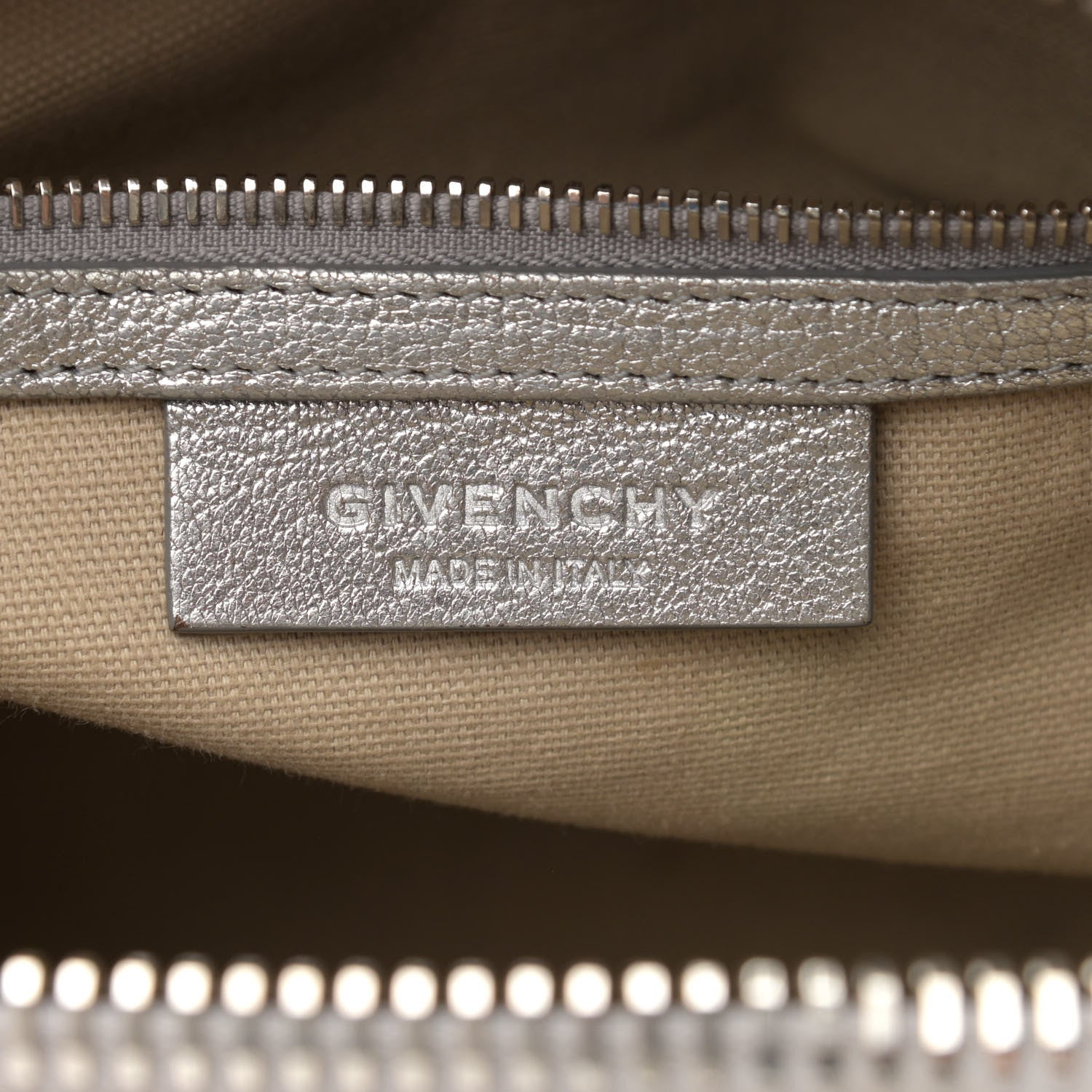 Givenchy Metallic Sugar Goatskin Small Antigona Silver 7 of 25