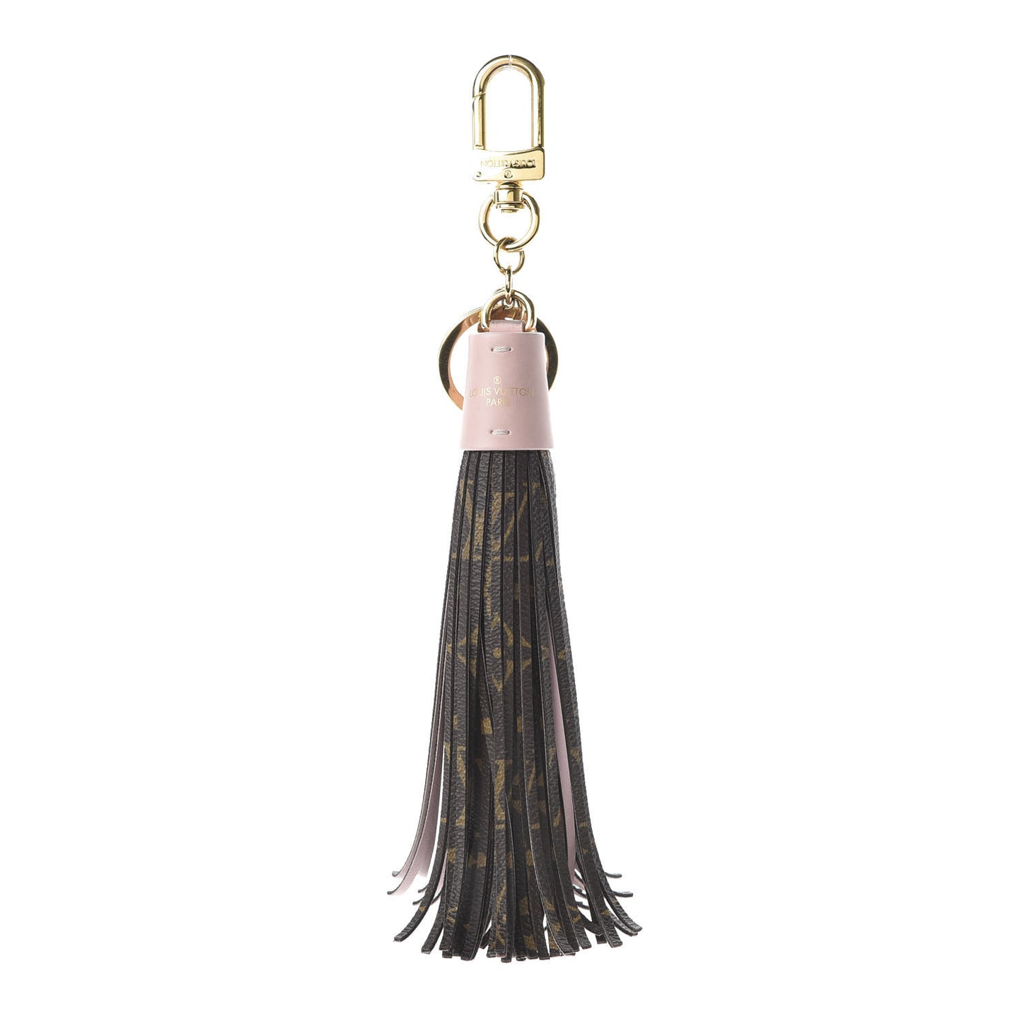 Monogram Tassel Bag Charm Pink
