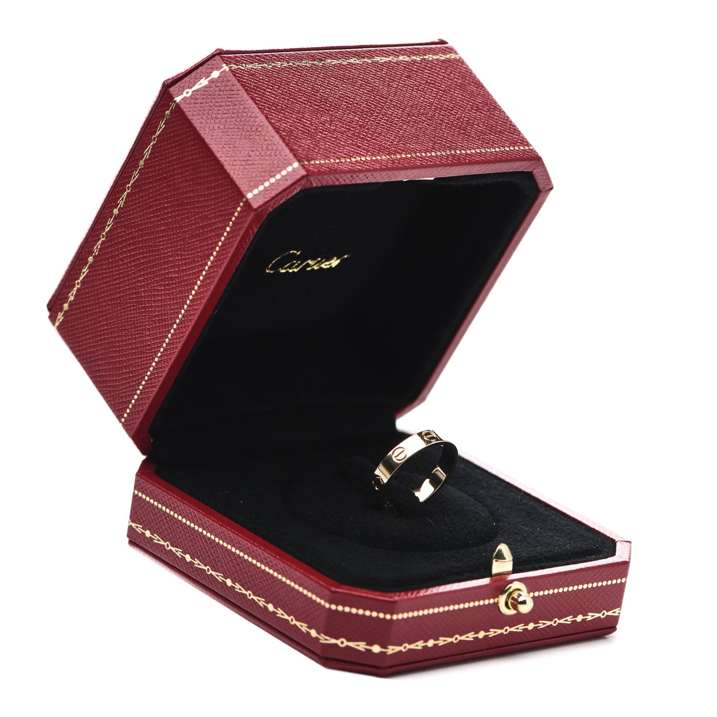 18K Yellow Gold 3.5mm LOVE Wedding Band Ring 51 5.75