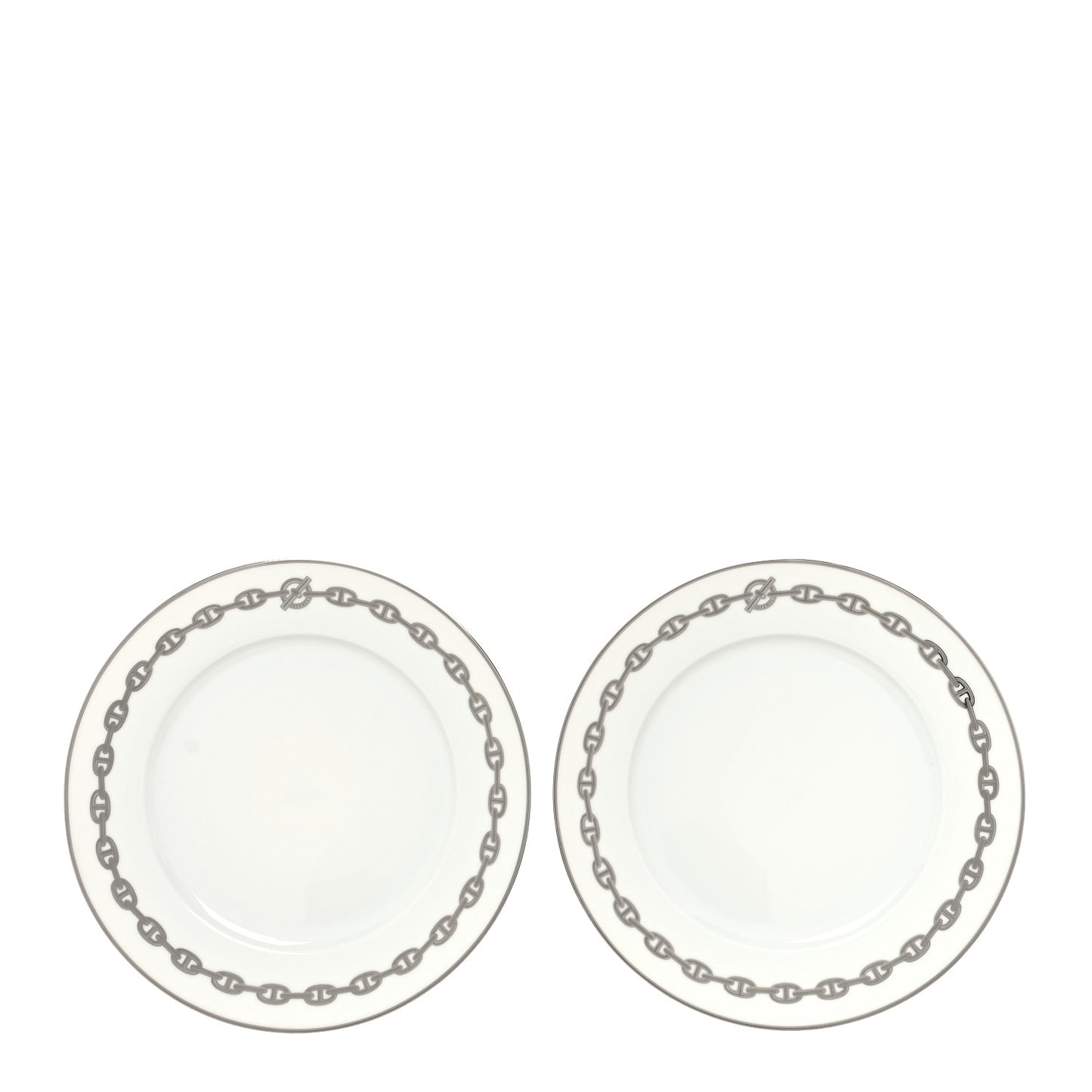 Porcelain Chaine d'Ancre Plate Set of 2