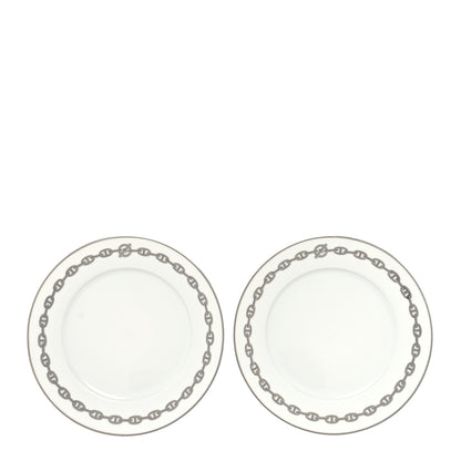 Hermes Porcelain Chaine d'Ancre Plate Set of 2 1 of 6