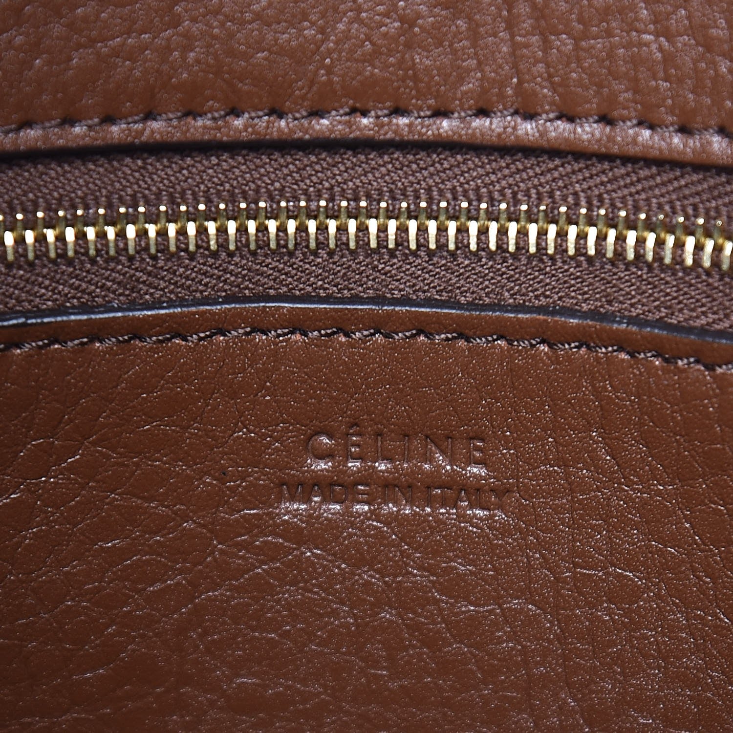 Celine Suede Calfskin Sangle Bucket Bag Chestnut 6 of 7