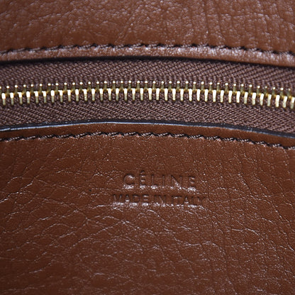 Celine Suede Calfskin Sangle Bucket Bag Chestnut 6 of 7