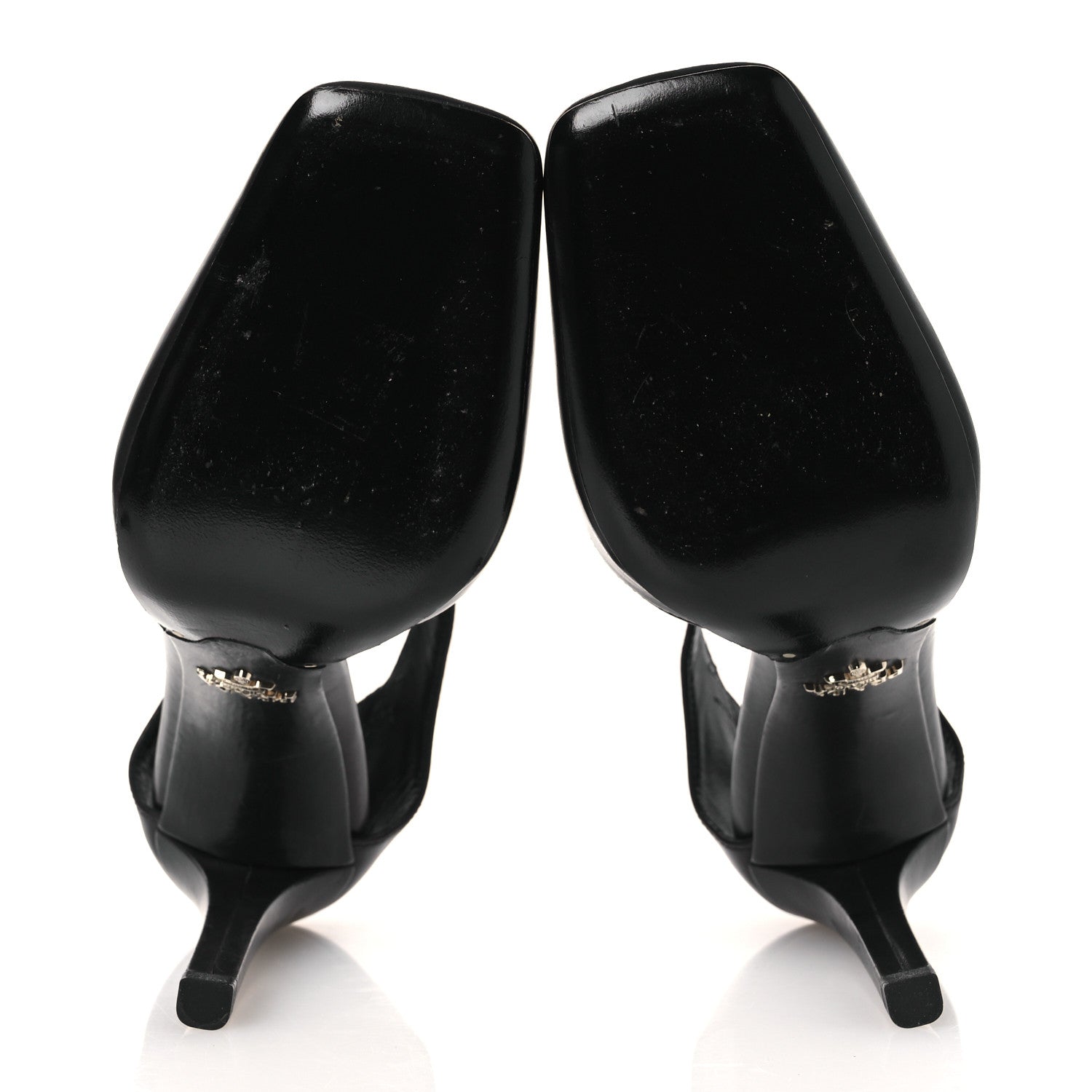 Prada Spazzolato Mary Jane Pumps 39 Black 7 of 15