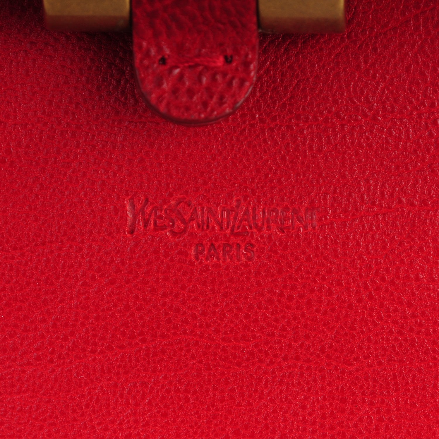 Saint Laurent Calfskin Large Muse Red 6 of 8