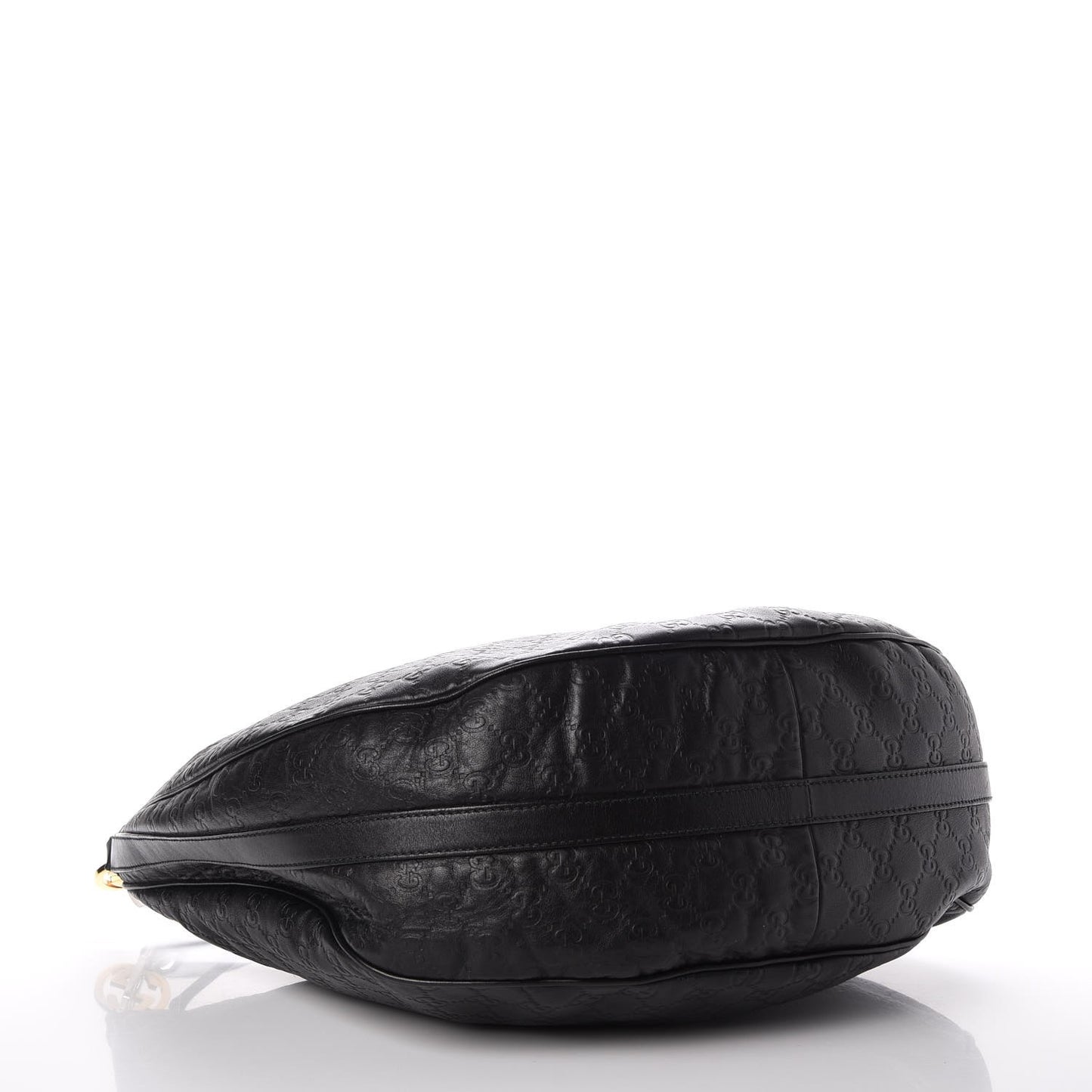 Guccissima Large GG Twins Hobo Black