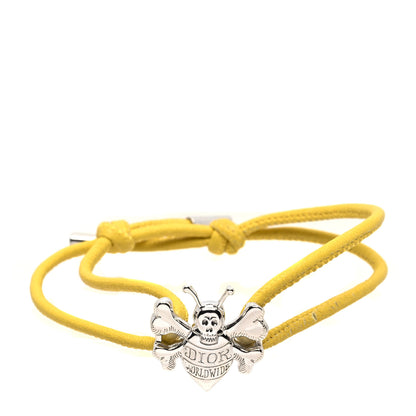Christian Dior Calfskin Bee Bracelet Silver Yellow 1 of 5
