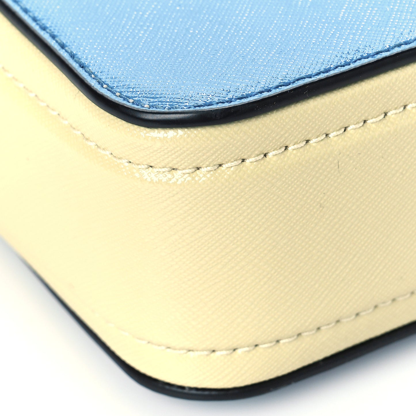 Saffiano Small Snapshot Camera Bag Blue Multicolor