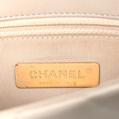 Chanel Goatskin Quilted Medium Chanel 19 Flap Beige 6 of 10