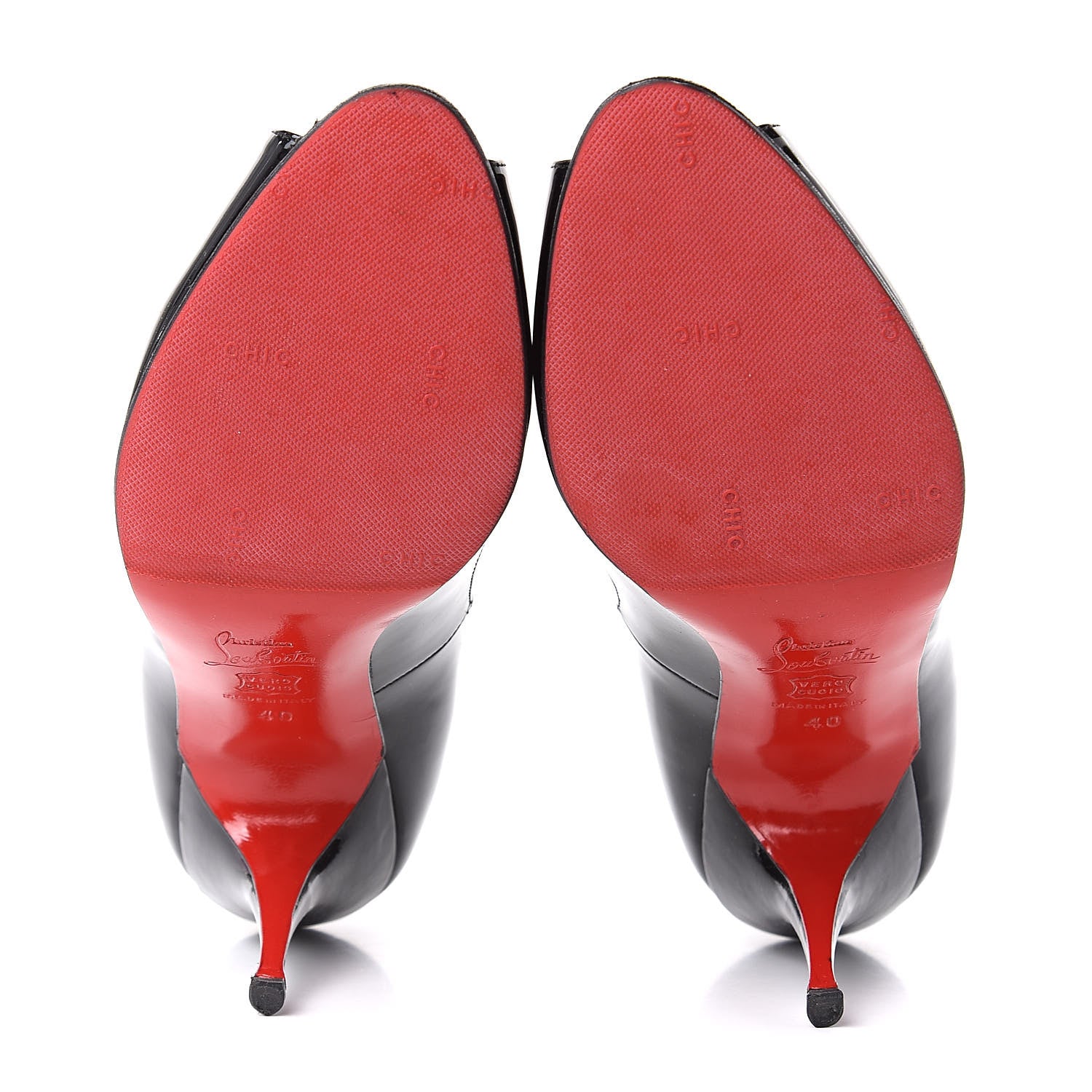Christian Louboutin Patent Mater Claude 85 Pumps 40 Black 5 of 11