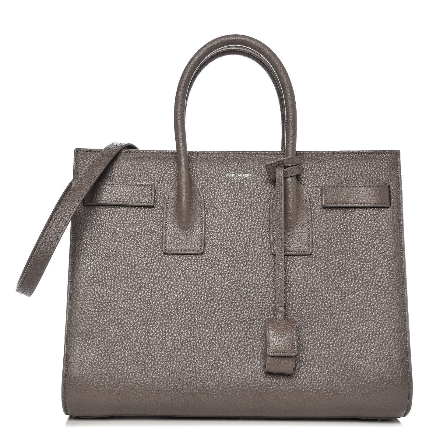 Grained Calfskin Small Sac De Jour Fog