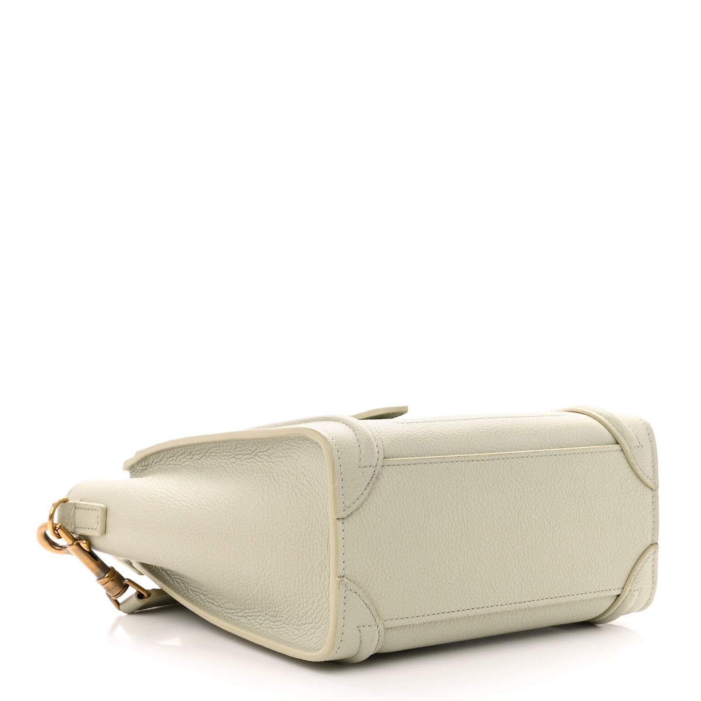 Drummed Calfskin Nano Luggage Vert D'eau