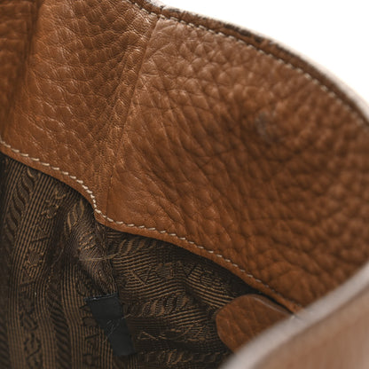Prada Vitello Daino Side Pocket Hobo Cuoio 17 of 21