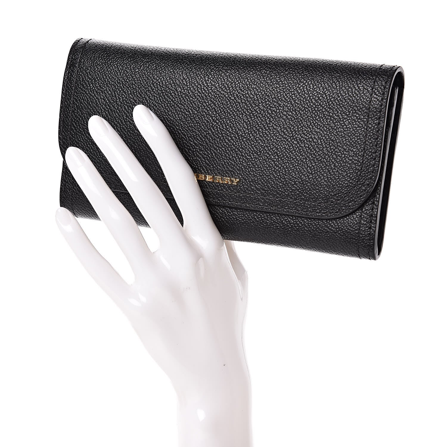 Burberry Soft Grain Calfskin Harris Wallet Black 2 of 6