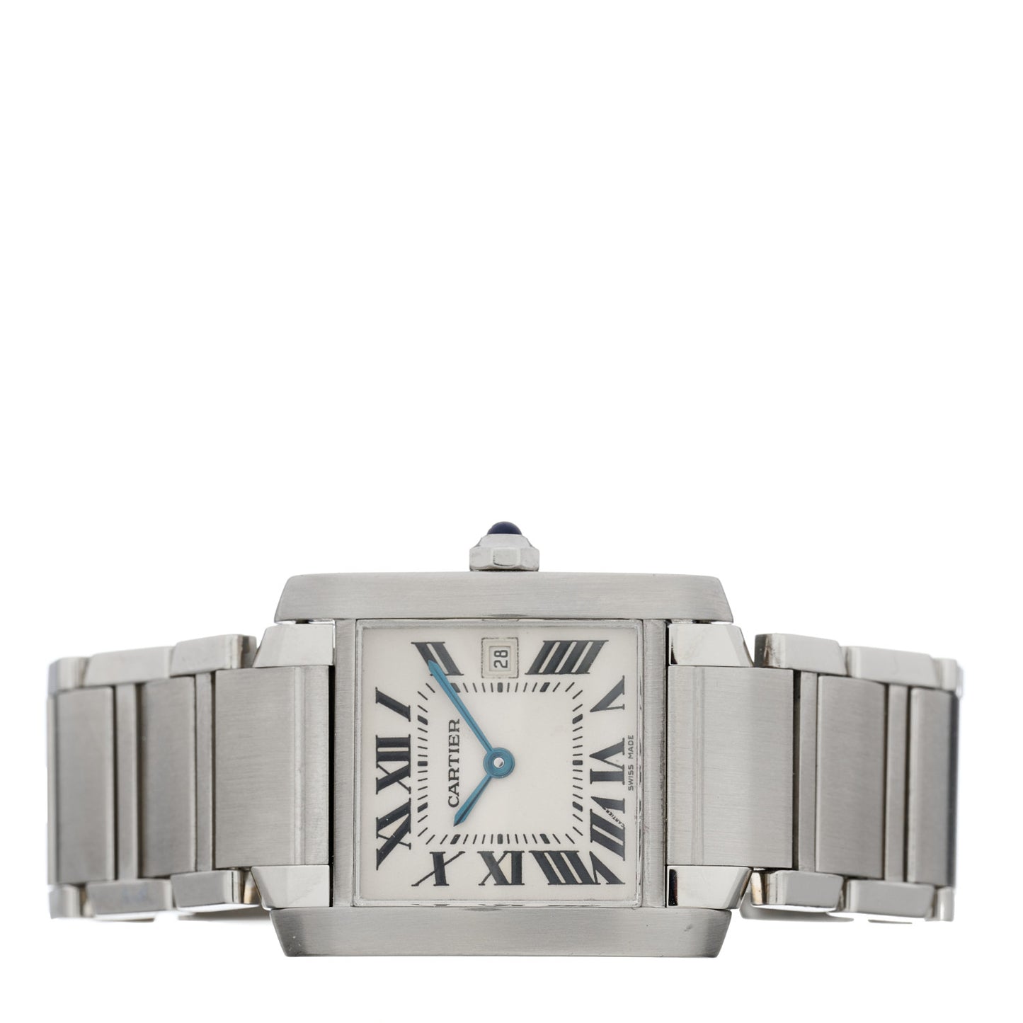Stainless Steel 25mm Tank Francaise Quartz Watch