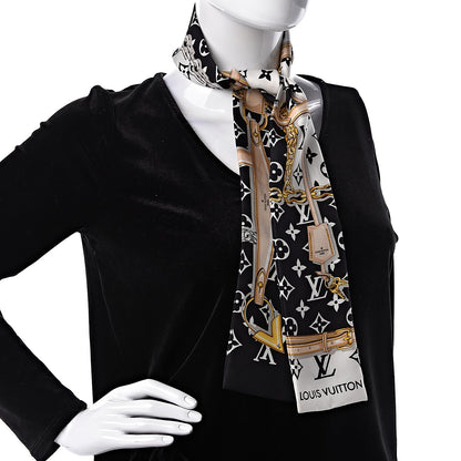 Louis Vuitton Silk Monogram Confidential Bandeau Black 2 of 3