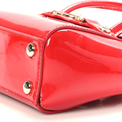 Versace Patent Mini Signature Bag Red 8 of 9