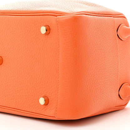 Hermes Taurillon Clemence Lindy 26 Orange 10 of 13