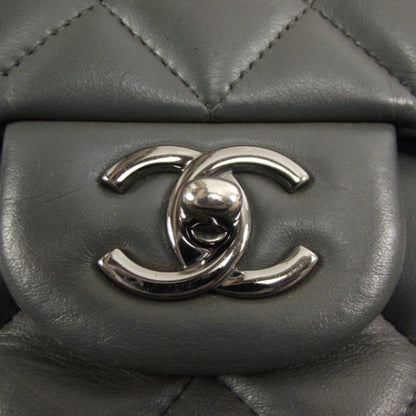 Chanel Lambskin Quilted Maxi Flap Gray 12 of 12