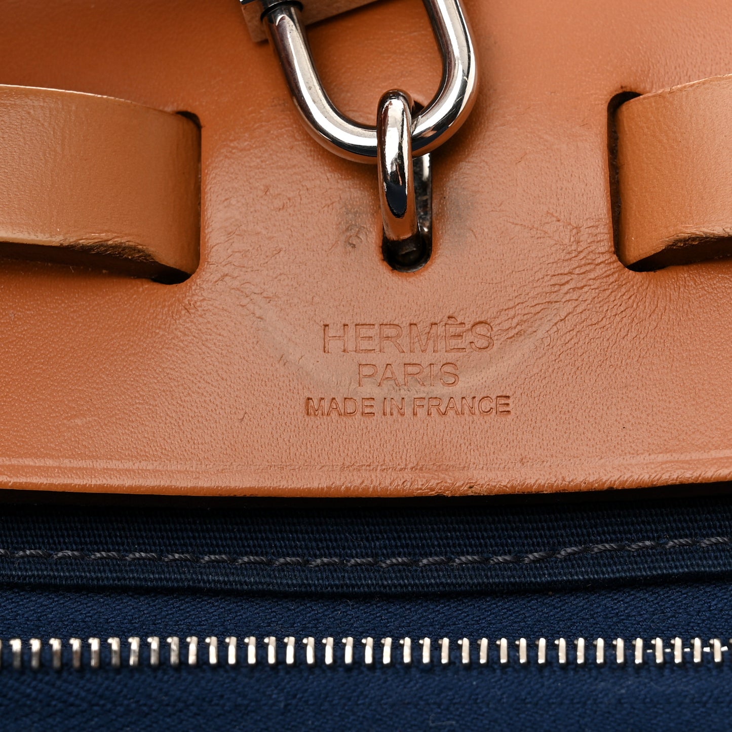 Vache Hunter Toile Herbag Zip 31 PM Bleu De Malte Natural