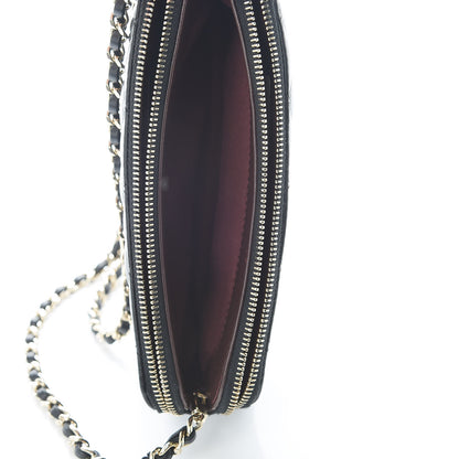 Chanel Lambskin Quilted Small Clutch With Chain Black 5 of 11