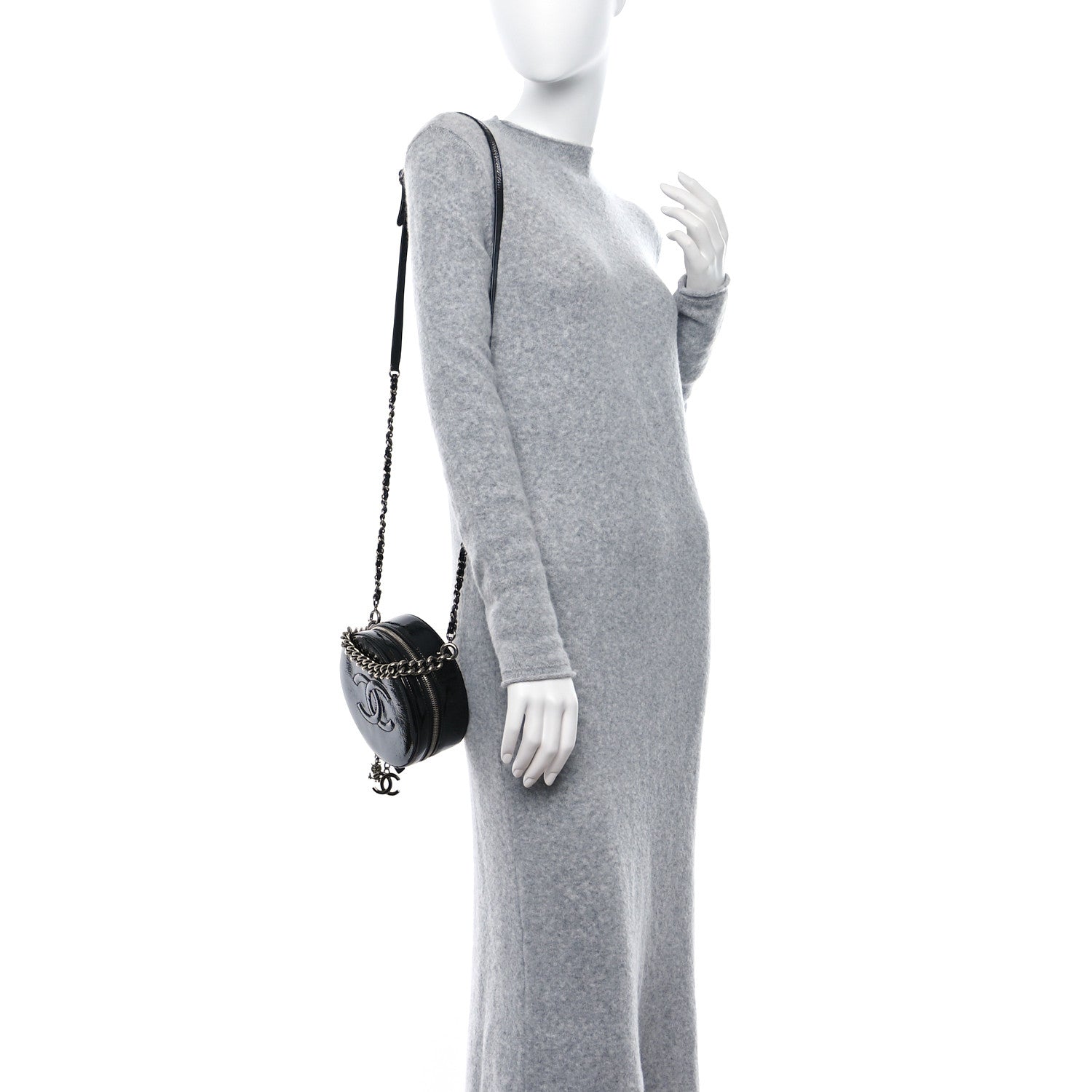 Chanel Patent Round As Earth Evening Bag Black 2 of 12