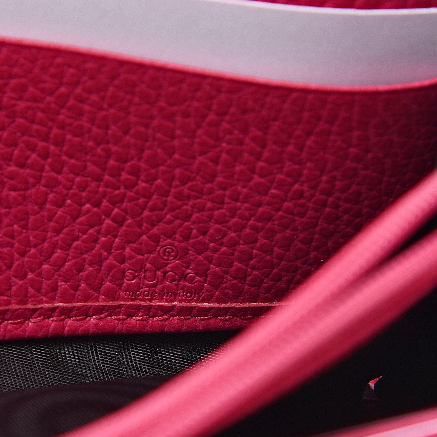 Gucci Dollar Calfskin GG Marmont Continental Wallet Box Pink 5 of 6