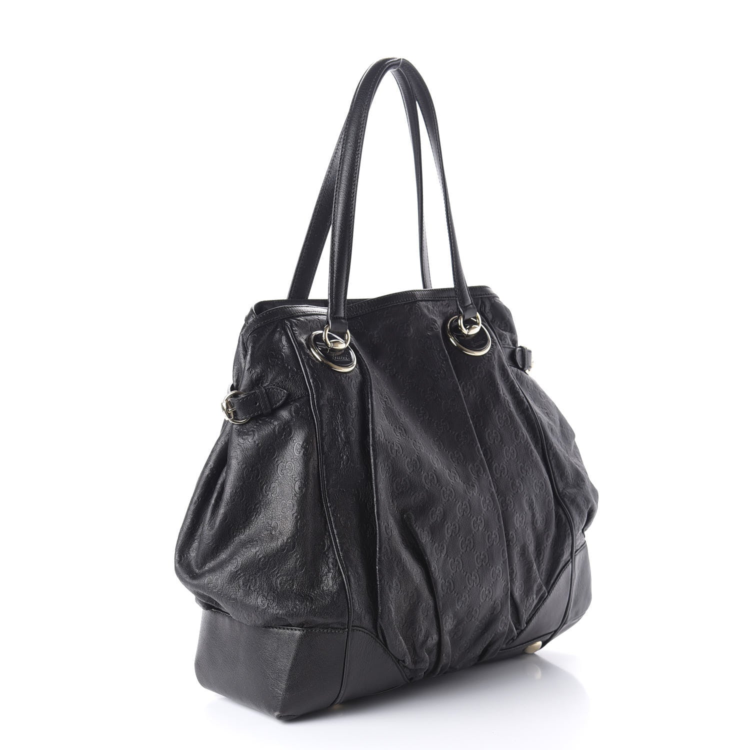 Gucci Guccissima Large Full Moon Tote Black 3 of 12
