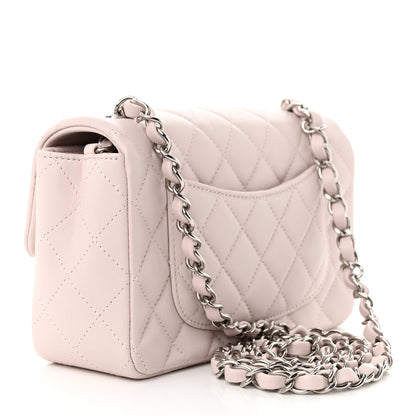 Chanel Lambskin Quilted Mini Rectangular Flap Light Purple 3 of 11