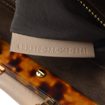 Fendi Vitello Seta Plexiglass Tortoise Medium Peekaboo Iconic Satchel Tortora 6 of 7