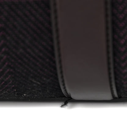 Burberry Prorsum Jacquard Tweed Medium Barrel Bag Dark Brown 10 of 10