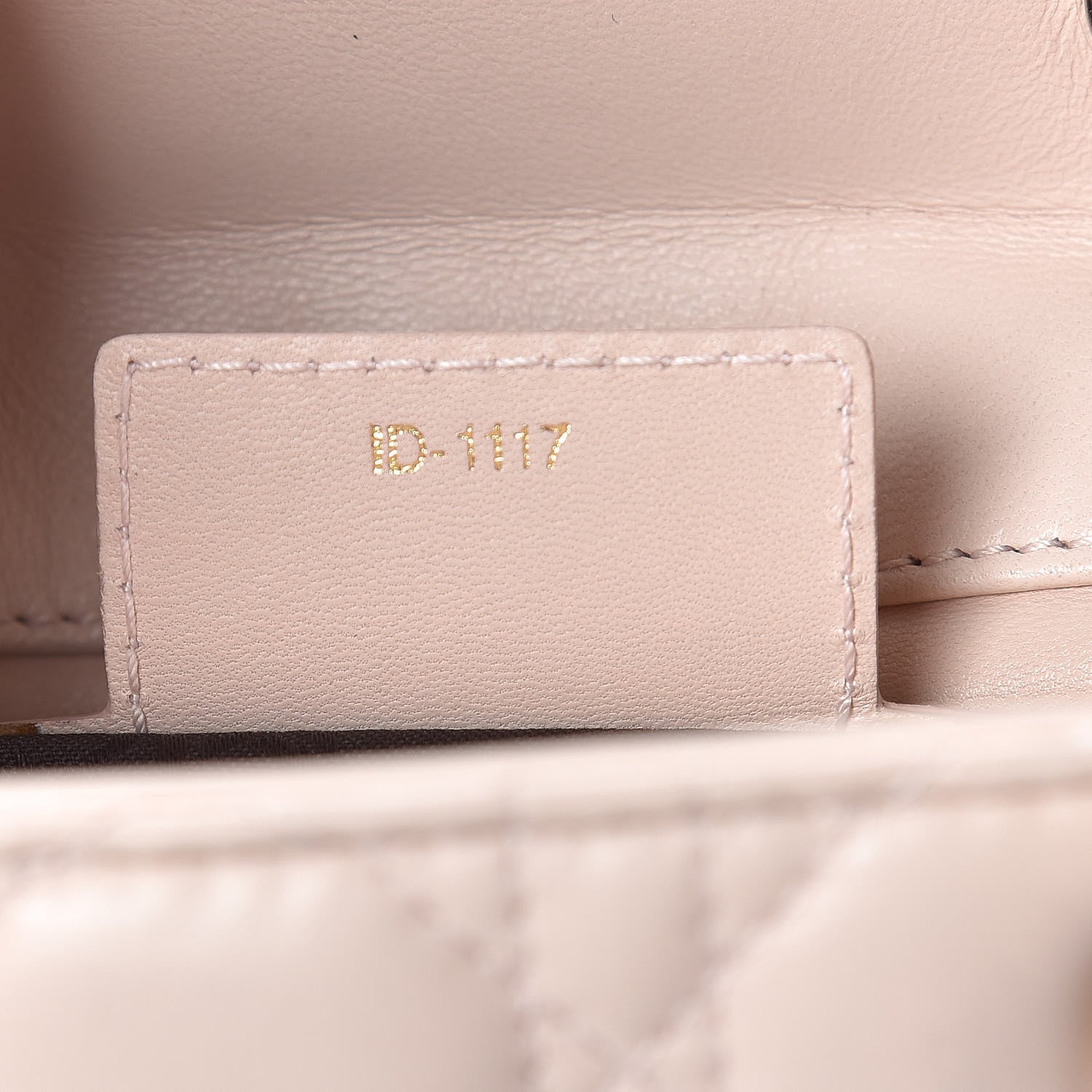 Christian Dior Lambskin Cannage Medium Lady Dior Light Pink 7 of 10