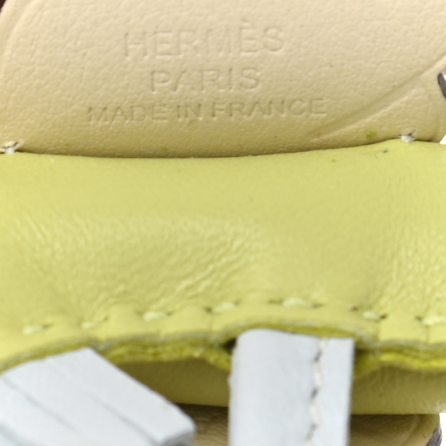 Hermes Milo Lambskin Grigri Rodeo Pegase Horse Bag Charm PM Jaune Bourgeon Bleu Brume Nata 4 of 5