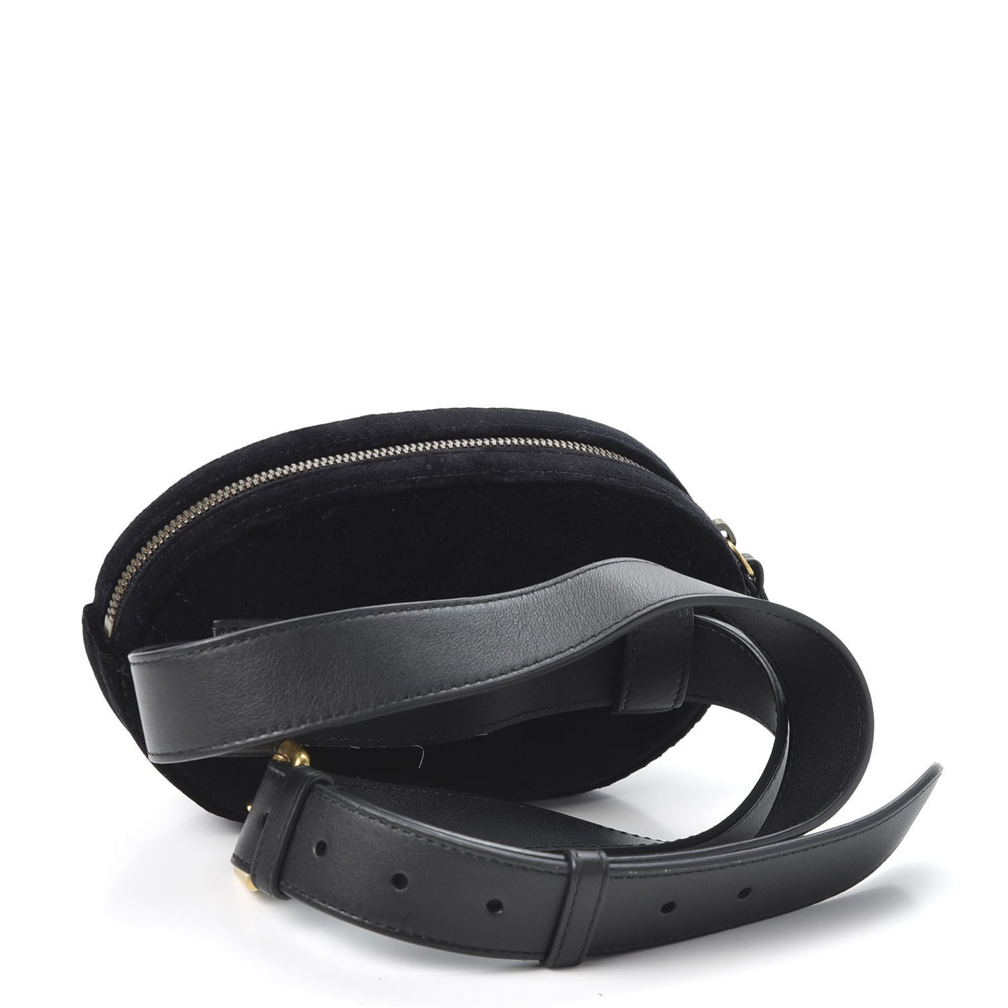 Velvet Matelasse Crystal Star GG Marmont Belt Bag 95 38 Black