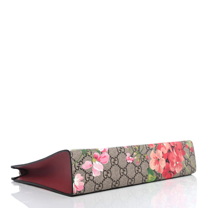 Gucci GG Supreme Monogram Blooms Large Cosmetic Case Beige Multicolor Dry Rose 3 of 4